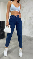 Fashionable Blue Denim Womens Jeans For Everyday wear