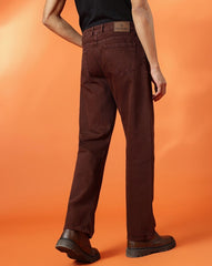 Fashionable and Fit Denim Jeans(Men's Mom Fit Brown)