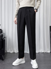 Mens Formal Black Trouser Korean Pant