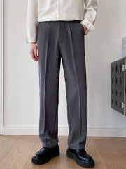 Mens Formal Gray Trouser Korean Pant