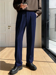 Mens Formal Blue Trouser Korean Pant