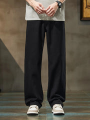 Losse Fit Mens Wide Leg Black Jeans - Baggy Style
