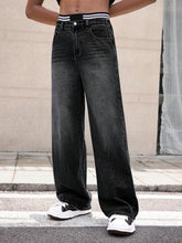 Mens Silver Shaded Whisker Jeans
