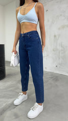 Fashionable Blue Denim Womens Jeans For Everyday wear