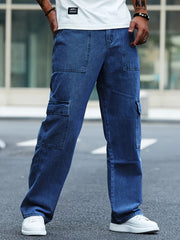 Fashinable Design Men's Pocket mom fit jeans(Men's 6Pocket mom fit Stone)