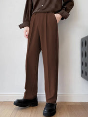 Mens Formal Brown Trouser Korean Pant