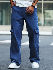 Fashinable Design Men's Pocket mom fit jeans(Men's 6Pocket mom fit Stone)