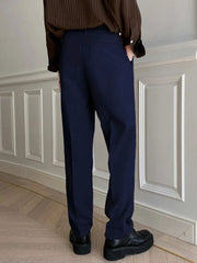 Mens Formal Blue Trouser Korean Pant
