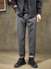 Mens Mom Fit Charcol Denim Jeans