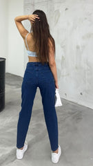 Fashionable Blue Denim Womens Jeans For Everyday wear