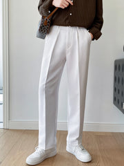 Mens Formal White Trouser Korean Pant