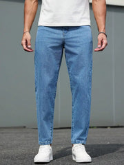 Mens Mom Fit Blue Denim Jeans