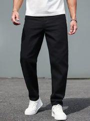 Mens Mom Fit Black Denim Jeans