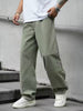 Mens Wide Leg Baggy Style Green Jeans