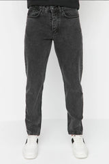 Comfort and Fit Denim Jeans(Men's Mom fit Charcoal)