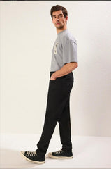 City Look mom fit Denim Jeans(men's Mom fit Black)