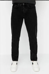 City Look mom fit Denim Jeans(men's Mom fit Black)