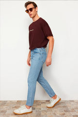 Men's mom fit Denim Jeans(Men's Mom fit ice)