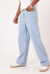 Men's Urbana design Denim jeans(Men's Wide leg Ice)