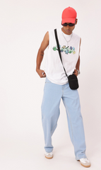 Men's Urbana design Denim jeans(Men's Wide leg Ice)