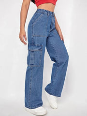 6 Pocket Essential High Rise Denim Jeans for Women