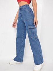 6 Pocket Essential High Rise Denim Jeans for Women