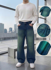 Men's Premium Super Baggy Whisker Jeans
