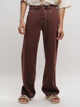Stylish Men's Flared Denim jeans(Men's Wide leg Brown)