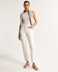 Stylish jeans and fency mom fit jeans(Mom fit Cream)