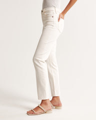 Stylish jeans and fency mom fit jeans(Mom fit Cream)