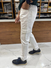 Men's Denim 6pocket Mom fit jeans(Men's 6pocket Mom fit White)