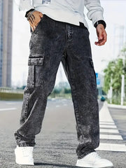 Men’s Mom Fit Style Siz Pockets Denim Jeans - Durable & Stylish