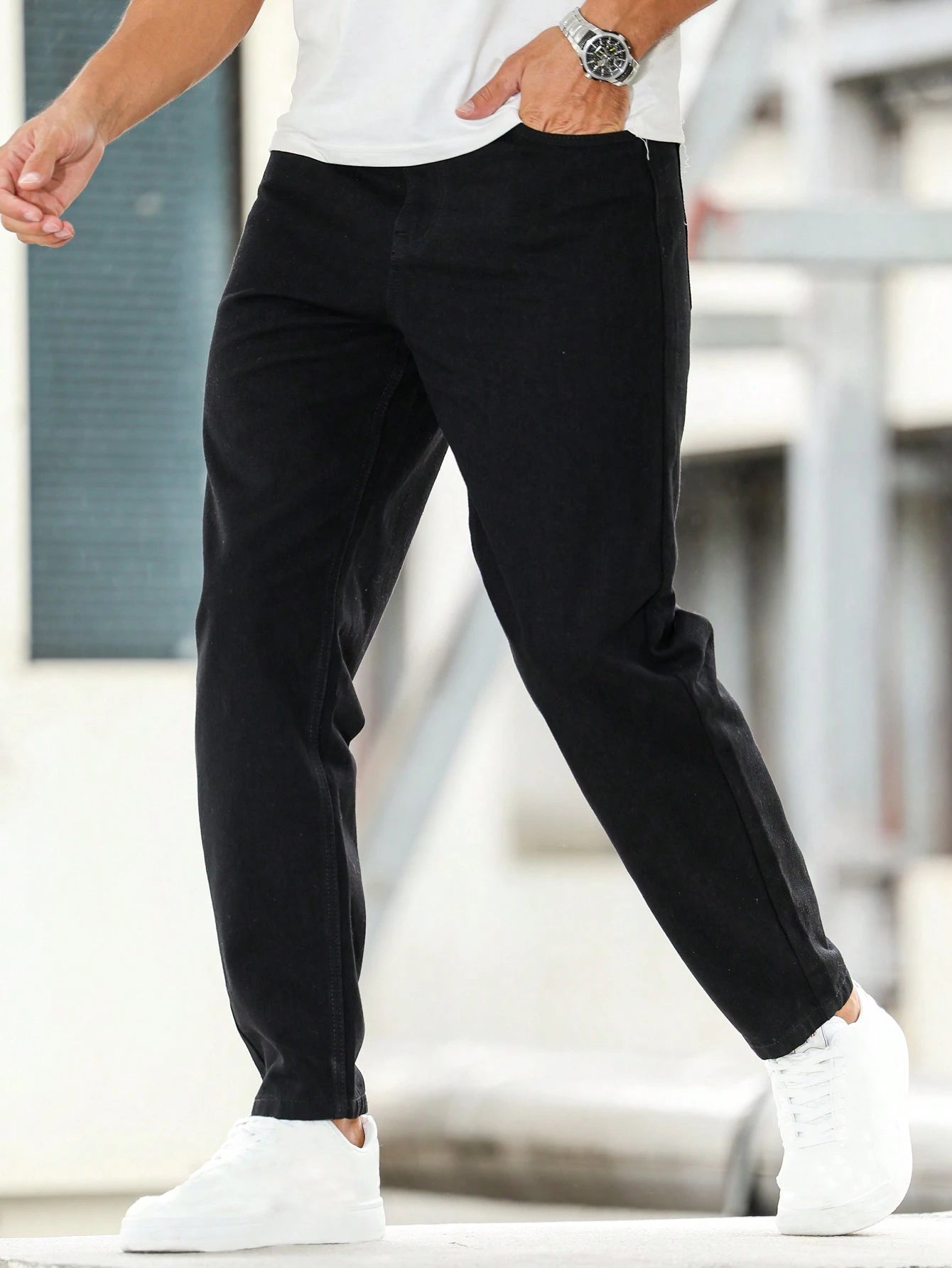 Mens Black Mom Fit Jeans For Everyday Fashion