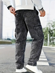 Men’s Mom Fit Style Siz Pockets Denim Jeans - Durable & Stylish