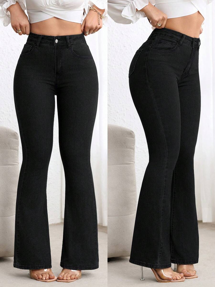 Womens Denim Boot Cut Jeans For Everyday Wear