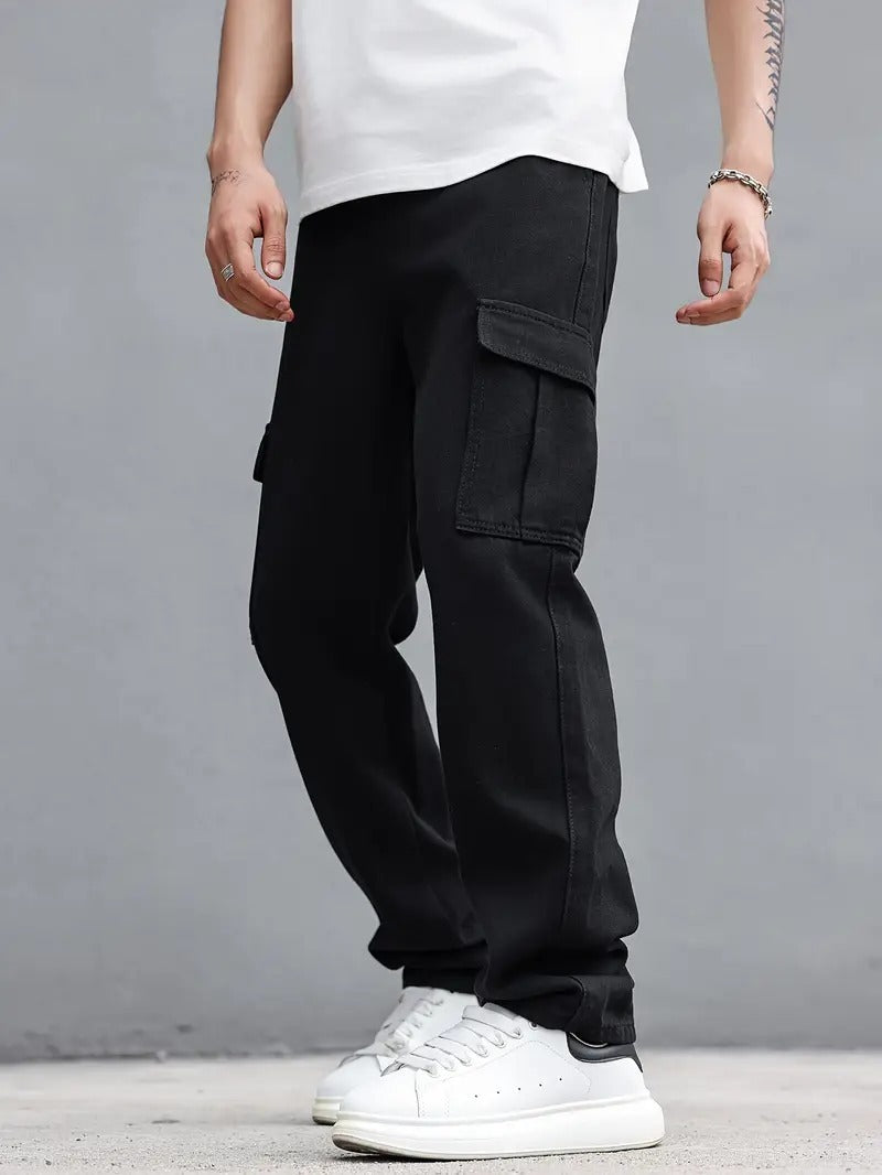 Mens Urban Style Six Pockets Mom Fit Jeans For Mens