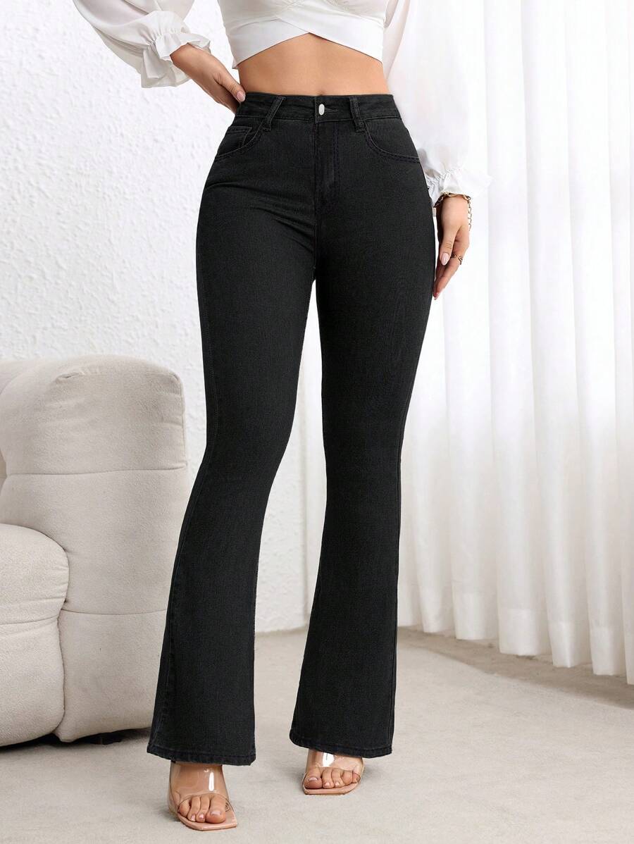 Womens Denim Boot Cut Jeans For Everyday Wear