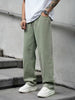 Mens Wide Leg Baggy Style Green Jeans
