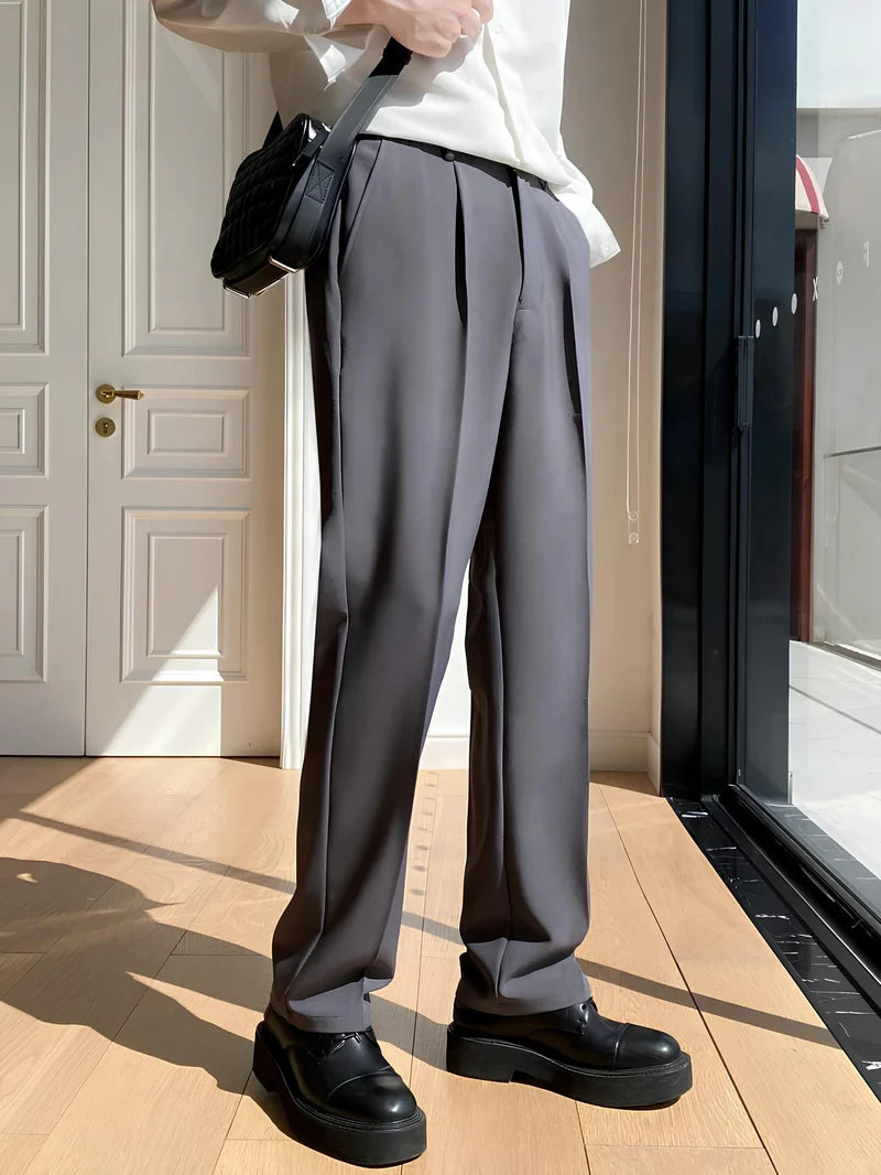 Mens Formal Gray Trouser Korean Pant