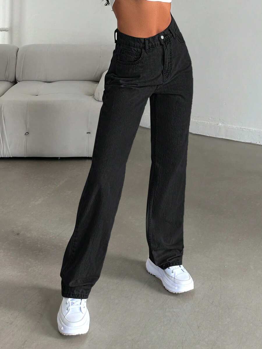 Womens Wide Leg Jeans For Everyday Occasion
