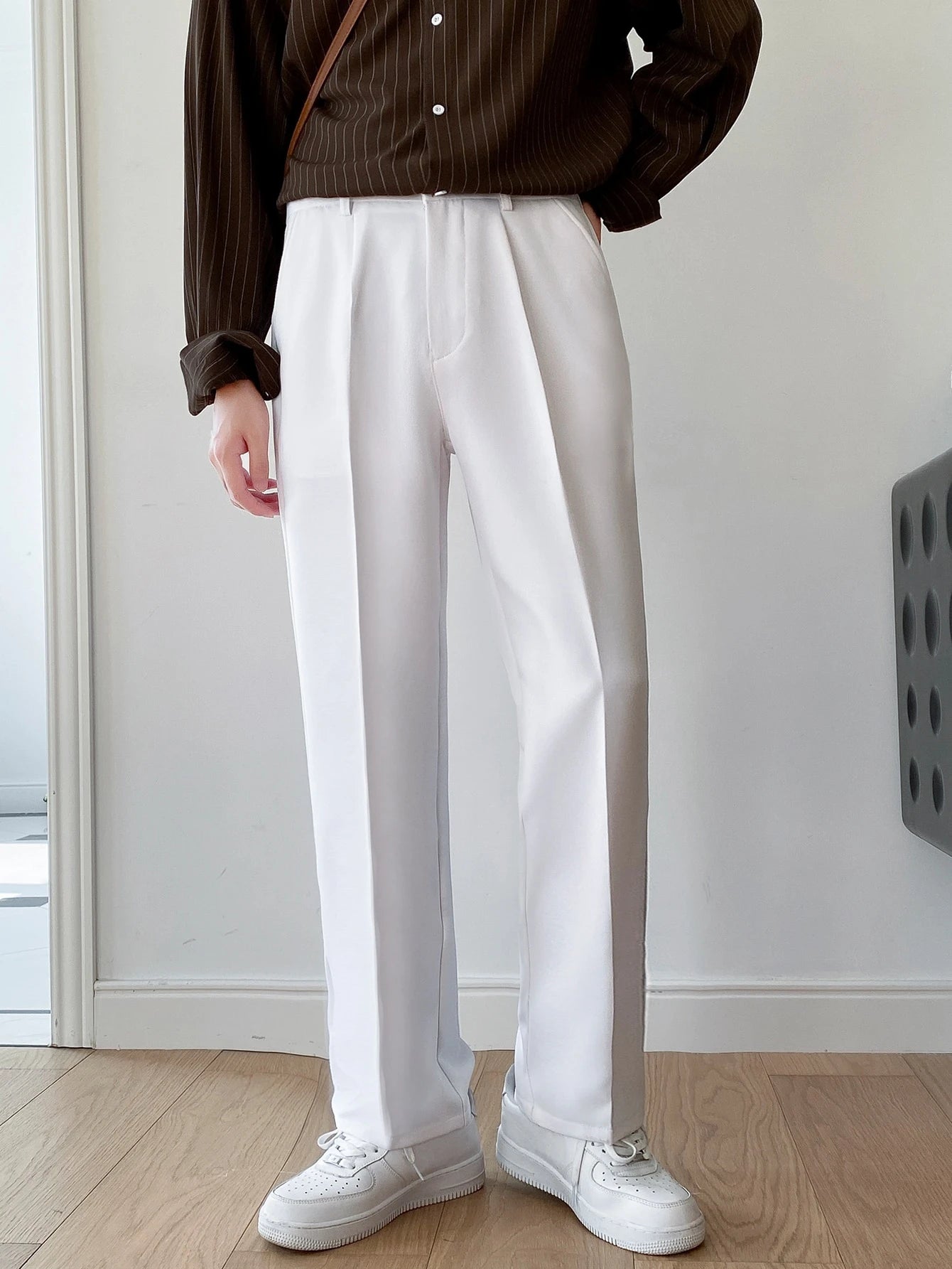 Mens Formal White Trouser Korean Pant