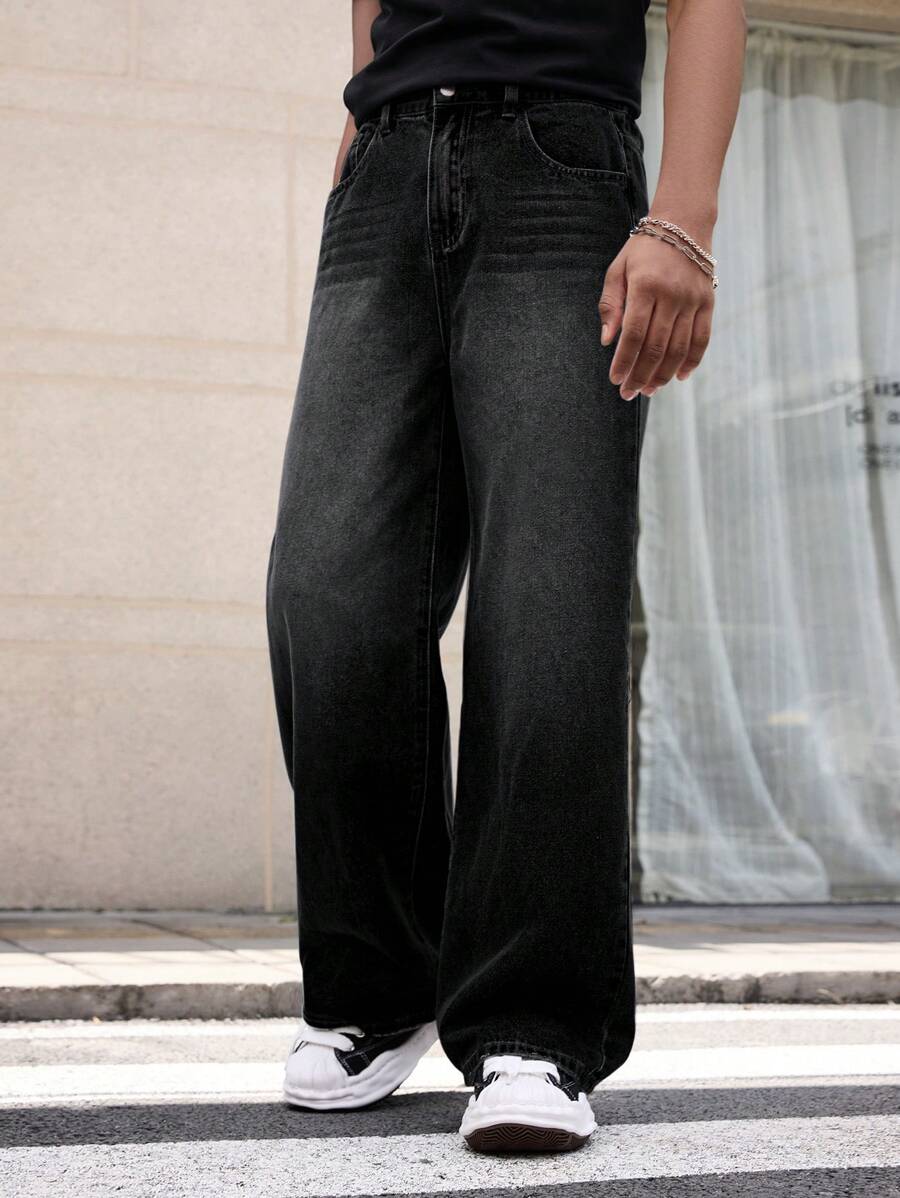 Mens Silver Shaded Whisker Jeans