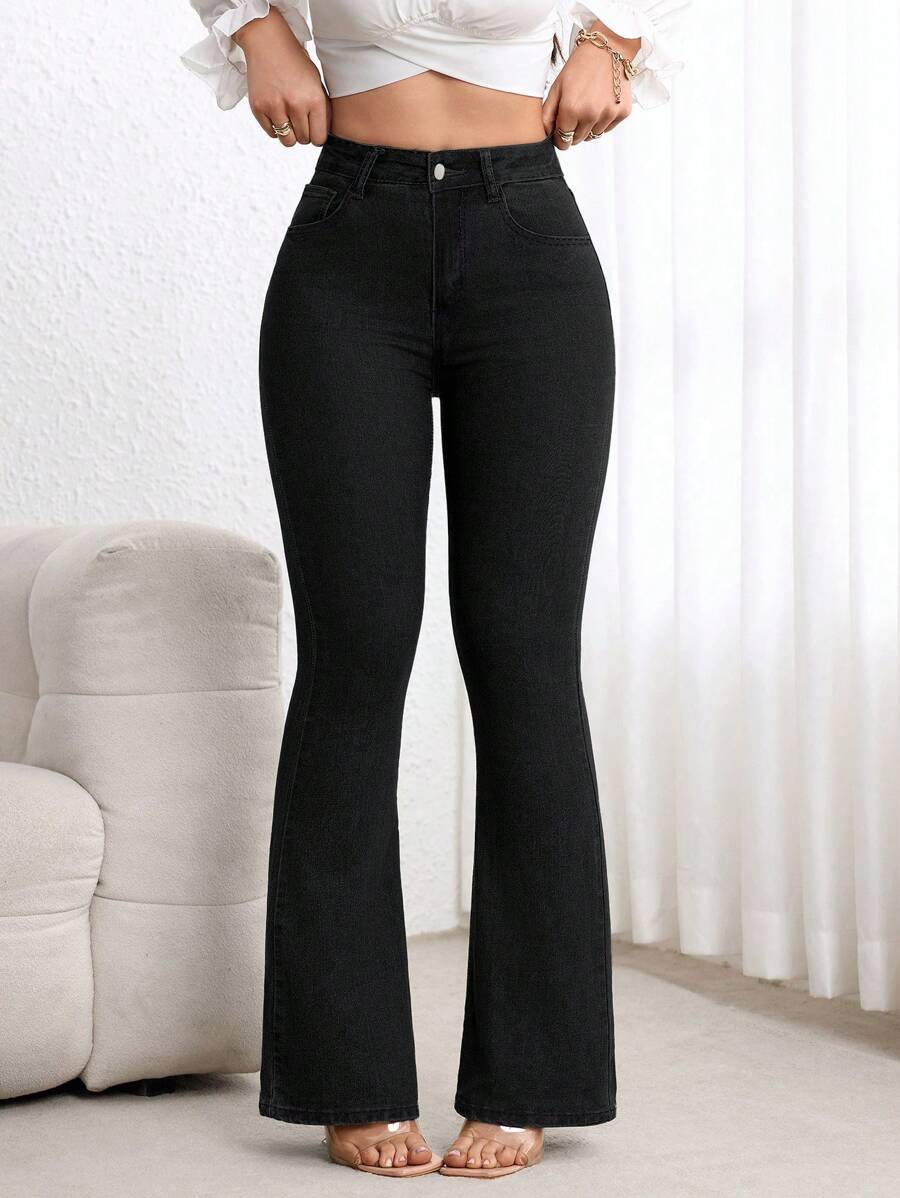 Womens Denim Boot Cut Jeans For Everyday Wear