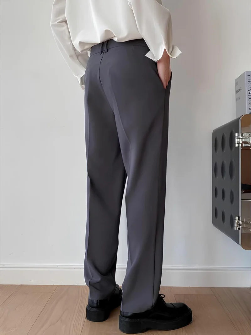 Mens Formal Gray Trouser Korean Pant