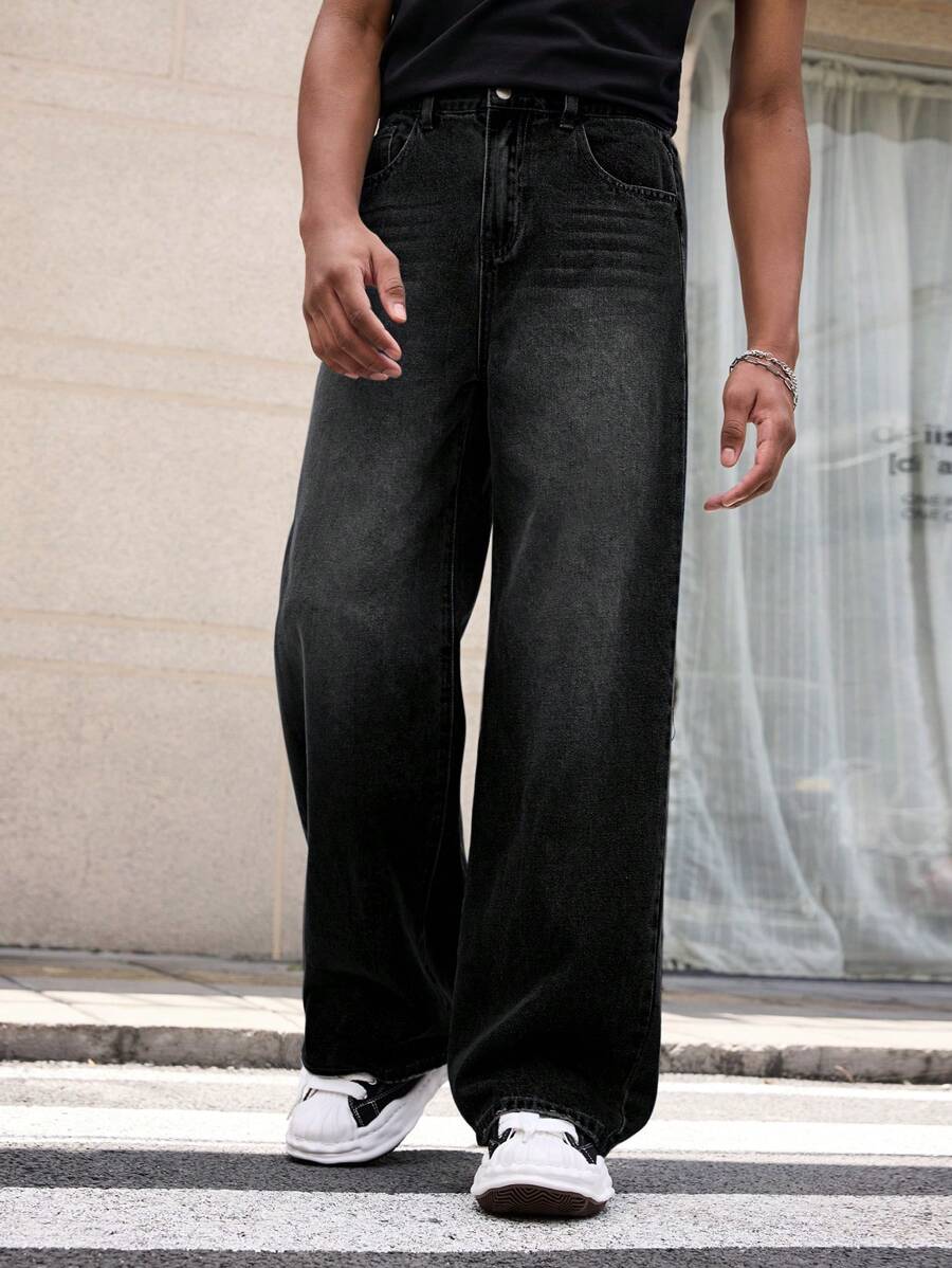 Mens Silver Shaded Whisker Jeans