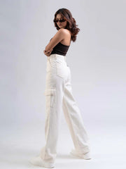 High Rise Womens Jeans with 6 Functional Pockets