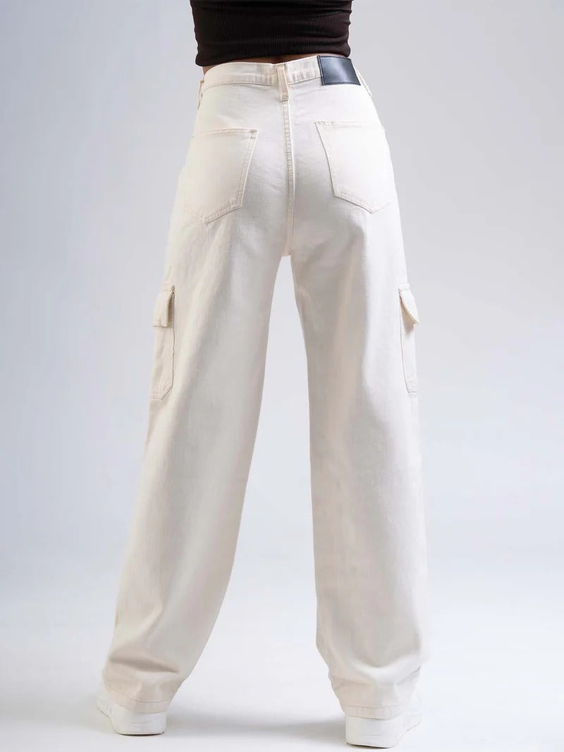 High Rise Womens Jeans with 6 Functional Pockets