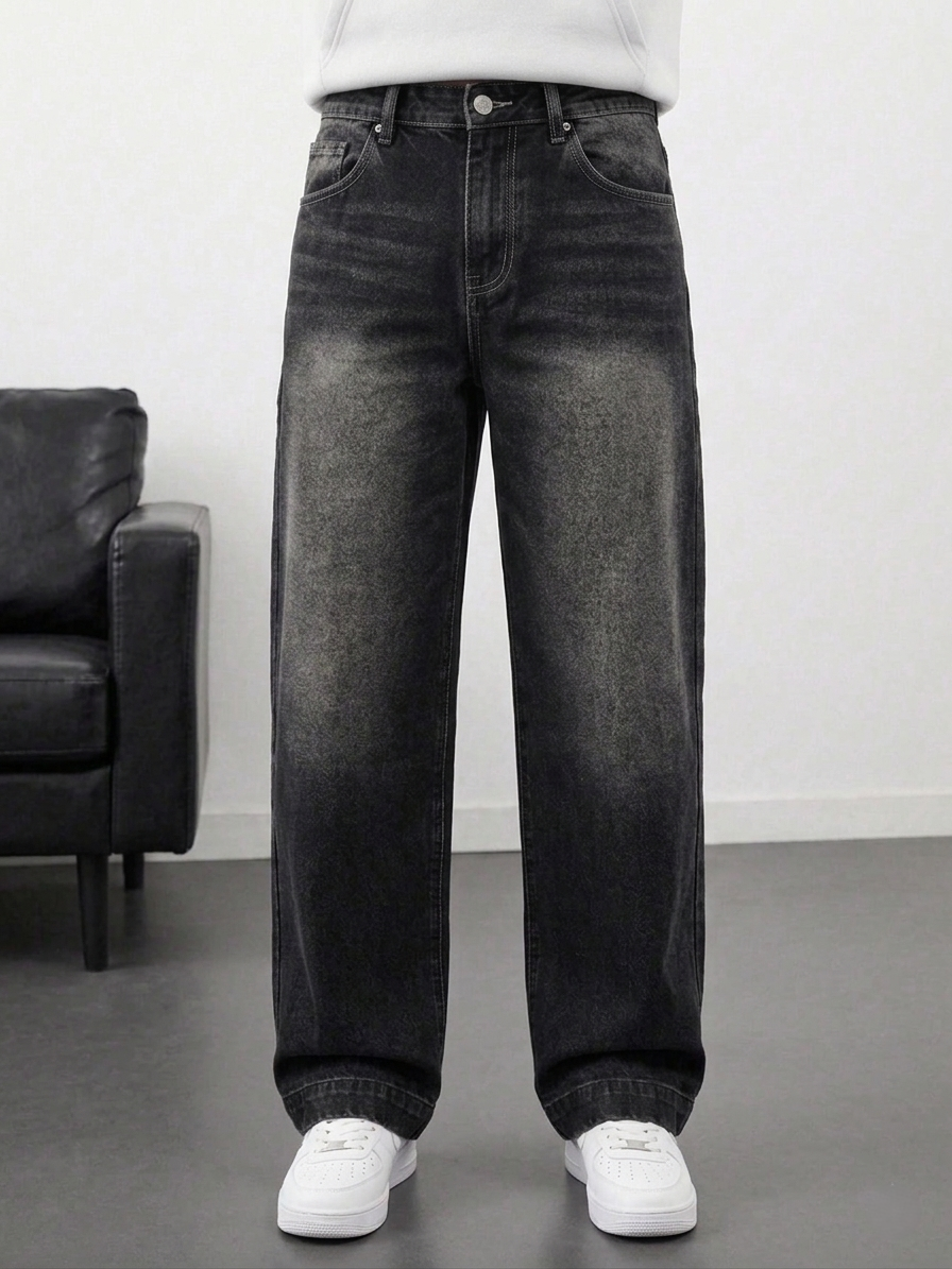 Tint Black Whisker Jeans