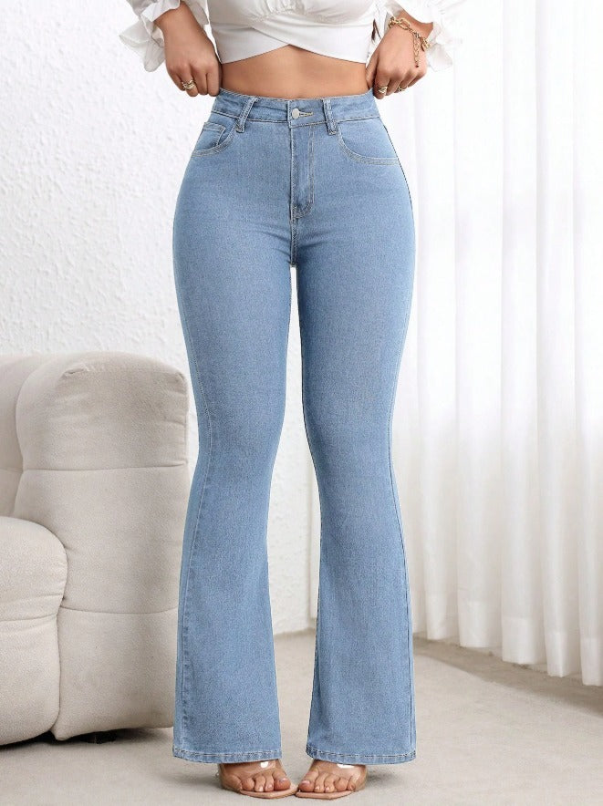 Womens Denim Boot Cut Jeans For Everyday Wear