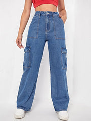 6 Pocket Essential High Rise Denim Jeans for Women